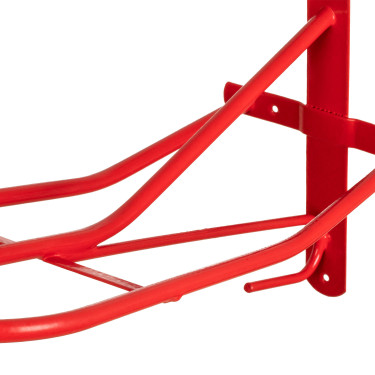 Soporte de Montura Inglesa de Pared Fijo Umbria Equitazione Roja Rojo
