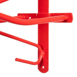 Soporte de Montura Inglesa de Pared Fijo Umbria Equitazione Roja Rojo