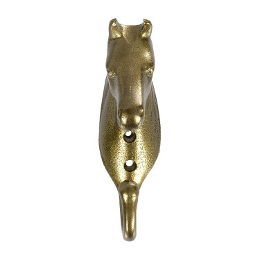 Gancho para Cabezada Cabeza de Caballo en Aluminio de Color Umbria Equitazione Oro