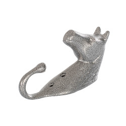 Gancho para Cabezada Cabeza de Caballo en Aluminio de Color Umbria Equitazione Gris