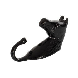 Gancho para Cabezada Cabeza de Caballo en Aluminio de Color Umbria Equitazione Negro