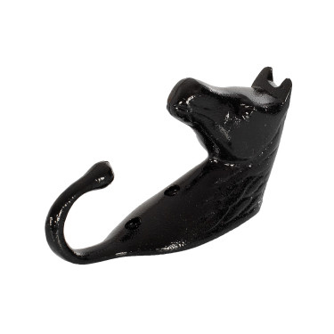 Gancho para Cabezada Cabeza de Caballo en Aluminio de Color Umbria Equitazione Negro
