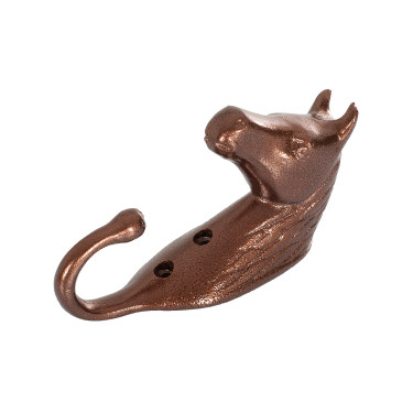 Gancho para Cabezada Cabeza de Caballo en Aluminio de Color Umbria Equitazione Castaño Marrón