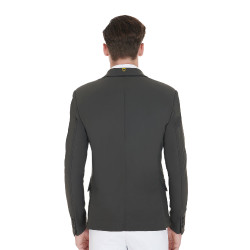 Chaqueta de concurso para Hombre de Tejido Elástico con Bolsillos con Cremallera Equestro Gris