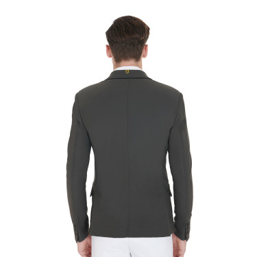 Chaqueta de concurso para Hombre de Tejido Elástico con Bolsillos con Cremallera Equestro Gris