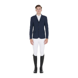 Chaqueta de concurso para Hombre de Tejido Elástico con Bolsillos con Cremallera Equestro