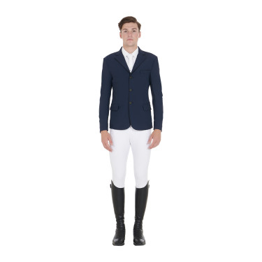 Chaqueta de concurso para Hombre de Tejido Elástico con Bolsillos con Cremallera Equestro