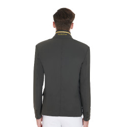 Chaqueta de concurso para Hombre de Tejido Elástico con Bolsillos con Cremallera Equestro Gris