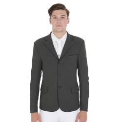 Chaqueta de concurso para Hombre de Tejido Elástico con Bolsillos con Cremallera Equestro Gris