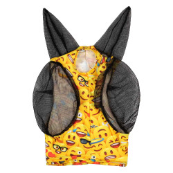 Máscara Antimoscas de Lycra con Cubre-Orejas Pro-Tech Emoticono Motifs