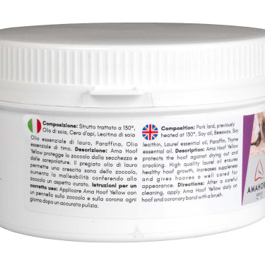 Grasa Amarilla para Cascos Ama Hoof 500 ml Umbria Equitazione Amarillo