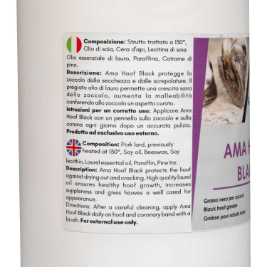 Grasa Amarilla para Cascos Ama Hoof 1L Umbria Equitazione Negro