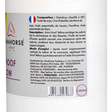 Grasa Amarilla para Cascos Ama Hoof 1L Umbria Equitazione Amarillo