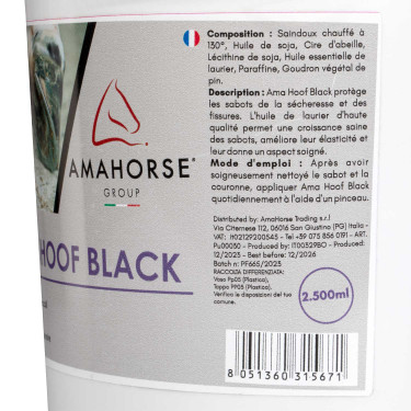 Grasa para Cascos Ama Hoof 2500 ml Umbria Equitazione Negro
