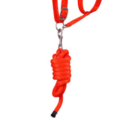 Cabezada Sintética con Cuerda Reflectante Supreme Roja Rojo