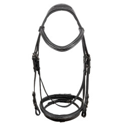 Brida Supreme con Costura de Contraste y Riendas Supreme Negro