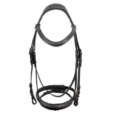 Brida Supreme con Costura de Contraste y Riendas Supreme Negro