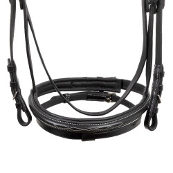 Brida Supreme con Costura de Contraste y Riendas Supreme Negro