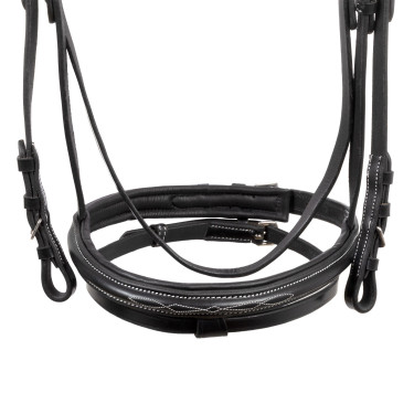 Brida Supreme con Costura de Contraste y Riendas Supreme Negro