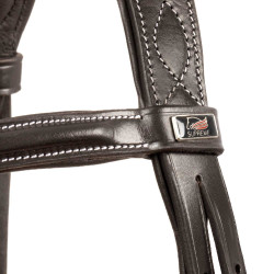 Brida Supreme con Costura de Contraste y Riendas Supreme Castaño Marr&amp;oacute;n