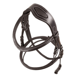 Brida Supreme con Costura de Contraste y Riendas Supreme Castaño Marr&amp;oacute;n