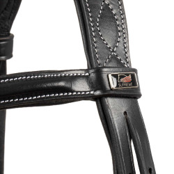 Brida Supreme con Costura de Contraste y Riendas Supreme Negro
