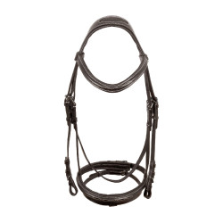 Brida Supreme con Costura de Contraste y Riendas Supreme Castaño Marr&amp;oacute;n