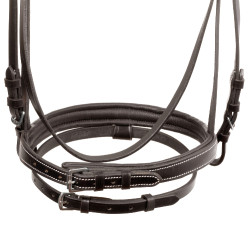 Brida Supreme con Costura de Contraste y Riendas Supreme Castaño Marr&amp;oacute;n