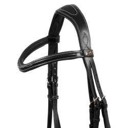 Brida Supreme con Costura de Contraste y Riendas Supreme Negro