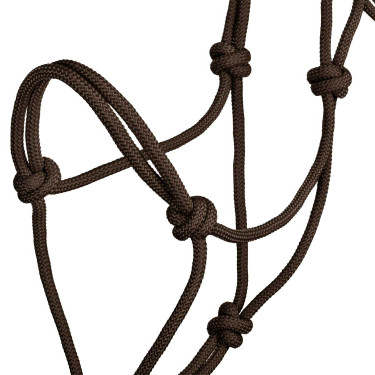 Cabezadas etológicas de cuerda anudada Pool's Castaño Marrón Cabezadas etológicas de cuerda anudada Pool's Castaño Marrón