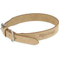 Diego & Louna Collar Cuero Natural Natural