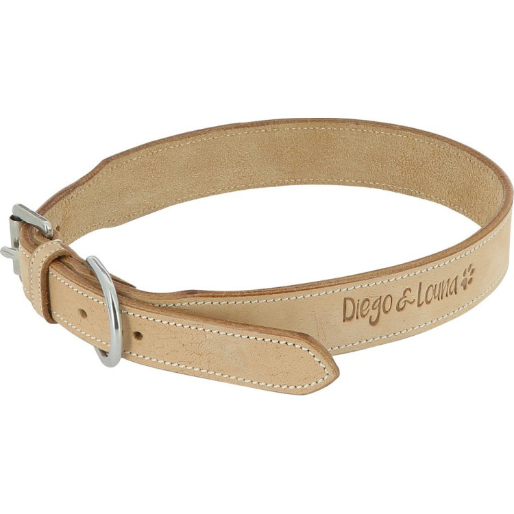 Diego & Louna Collar Cuero Natural Diego & Louna Collar Cuero Natural