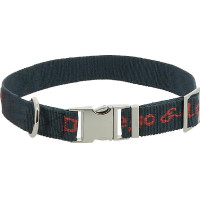 Diego & Louna Collar Nylon Antracita / coral