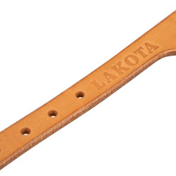 Cierre de estribos en cuero Lakota Natural Marr&amp;oacute;n