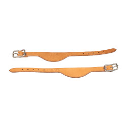 Cierre de estribos en cuero Lakota Natural Marr&amp;oacute;n