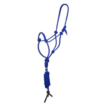 Cabezada de cuerda anudada con ramal Pool's Azúl real