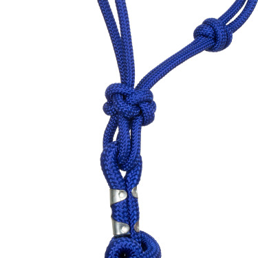 Cabezada de cuerda anudada con ramal Pool's Azúl real