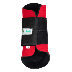 Polainas de neopreno con carcasa de goma Umbria Equitazione Roja Rojo