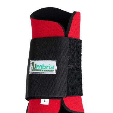 Polainas de neopreno con carcasa de goma Umbria Equitazione Roja Rojo