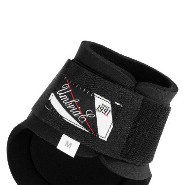 Protectores de menudillo de neopreno con carcasa de goma Umbria Equitazione Negro
