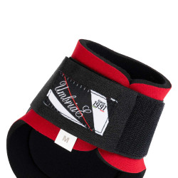 Protectores de menudillo de neopreno con carcasa de goma Umbria Equitazione Roja Rojo