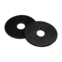Arandelas de bocados con anillas recubiertas de goma Umbria Equitazione Negro