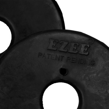 Arandelas de bocados con anillas recubiertas de goma Umbria Equitazione Negro