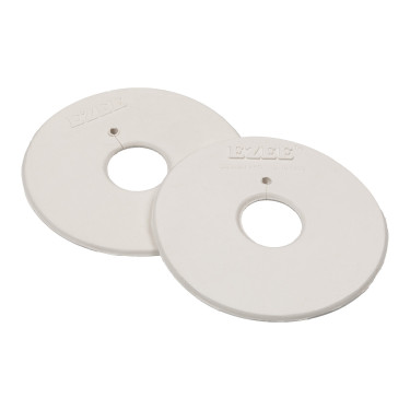 Arandelas de bocados con anillas recubiertas de goma Umbria Equitazione Blanco