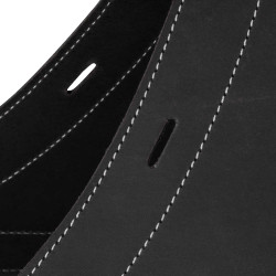 Alforja de Silla de Ternera Cierre 3 Correas Pool's Negro