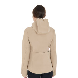 Chaqueta softshell entallada para mujer con bolsillos ocultos Equestro Beige