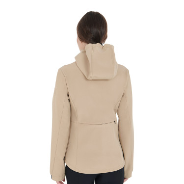 Chaqueta softshell entallada para mujer con bolsillos ocultos Equestro Beige
