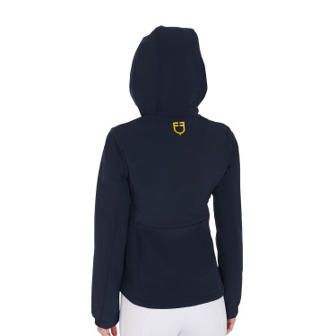 Chaqueta softshell entallada para mujer con bolsillos ocultos Equestro Americana marina Azul marino
