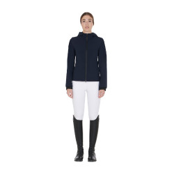 Chaqueta softshell entallada para mujer con bolsillos ocultos Equestro Americana marina Azul marino