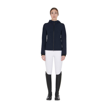 Chaqueta softshell entallada para mujer con bolsillos ocultos Equestro Americana marina Azul marino